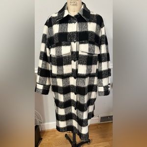 H&M plaid shacket